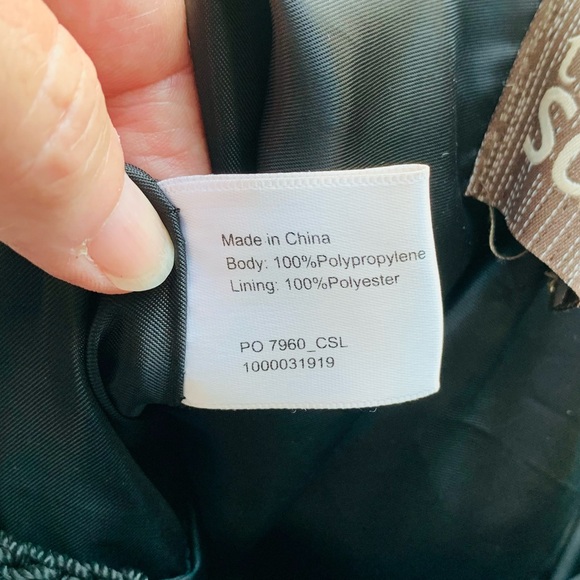 NWOT The Sak Bag Backpack Black Crochet Macrame Classic Versatile Drawstring - Picture 6 of 9